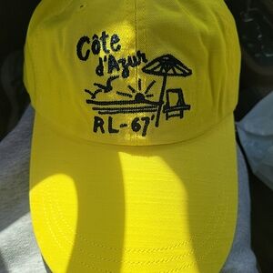 Ralph Lauren Yellow Cote d'Azur RL-67 Embroidered Baseball Cap